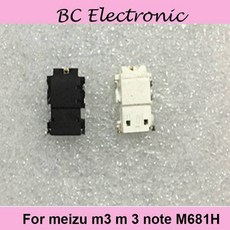 이어폰 잭 meizu 용 m3 m 3 노트 M681H 5.5 오디오 헤드폰 잭 검정색 이어폰
