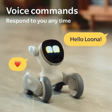 Loona 지능형 로봇 반려견 대화형 프로그래밍 얼굴 인식 AI 감정 대화 전자 장난감