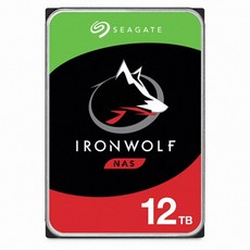 씨게이트 IronWolf SATA3 HDD, 12TB, ST12000VN0007 - 아이언울프12tb