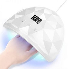 네일 건조기 uv 램프 광택제 젤 경화 연마 3 가지 타이밍 모드 자동 감지 홈 살롱 적합, 화이트-1