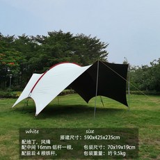 사이드월 루나 차박용 도킹텐트 블랙코팅 터널 타프, G