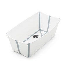 White Regular Stokke Flexi Bath White Foldable Baby Bathtub Lightweight Durable Easy to St 1