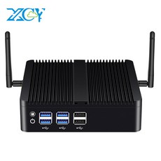 XCY-팬리스 미니PC 인텔 코어 i7 4500U i5 4200U 기가비트 이더넷 HDMI, 8G RAM 128G SSD WiFi, Intel Core i5-4200U