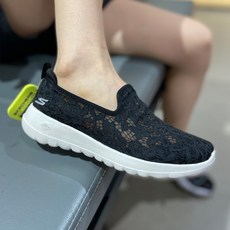 스케쳐스 여성용 5GEN 레이스 슬립온 푹신 워킹화