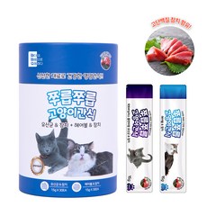 마마쇼 고양이 츄르 쭈릅쭈릅 참치 15g 60p, 헤어볼+유산균