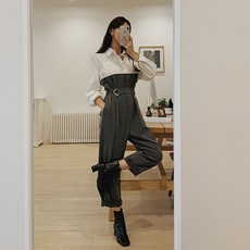 떳다그녀 키르디 셔츠 점프슈트