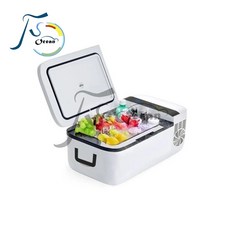 내구성 차량 자동차 냉장고 15L 20L 휴대용 미니 냉장고 자동차 냉동고 12V 24V 냉장고 DC 압축기 냉동 FRI001