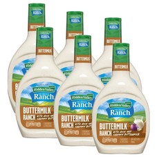 히든벨리 버터밀크 랜치 샐러드 드레싱 앤 토핑 Hidden Valley Buttermilk Ranch, 6개, 710ml