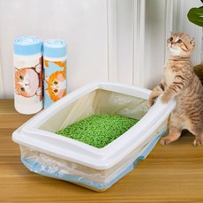 고양이 화장실 전체갈이 비닐봉투 모래갈이봉투, 4개