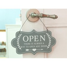플라워 샵 OPEN/CLOSED 현판 입구걸이 실내간판 간판