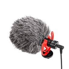 MOURIV Shotgun Video Microphone with Shock Absorber Mount Deadcat Windshield Case Compatible with i, 단일상품