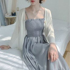 차이나 브릿지 가을원피스패션 임부복 여름옷 스타일리쉬 스윗 롱 얼간이 엄마 개성 멜빵