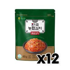 한국농협김치 볶음김치 상온보관 80g x 12개