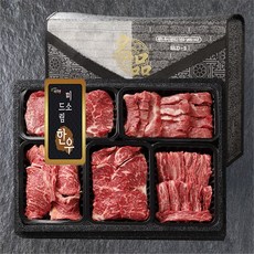 [미소드림] 한우1++ 구이세트 1.9kg (등심4+채끝4+안심4+갈비4+살치3), 1개