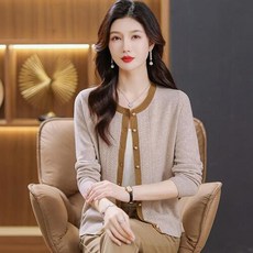 간절기 숏여친 가디건 울 여자 스웨터 여성 상의 데일리룩 니트 카디건 가을 OPH3