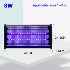 모기퇴치기 캠핑 LED 전기 충격 모기 킬러 램프 벽 마운트 버그 트랩 Zapper UV 곤충 빛 다양한 시나리오, 03 LED light 8W_03 UK