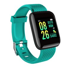116Plus 스마트 팔찌 스포츠 블루투스 Smartband 심박수 추적기 스마트 시계 D13 스마트 터치 스크린 팔찌 Smartwatch, [17] D13 Green
