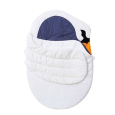 유모차 가을 침낭 쿠션 봄과 유리 두꺼운 봉투 슬립 팩 앞 따뜻한 발싸개 야외 범용, Swan, 1개