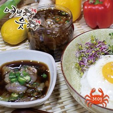 [여보게웃게] 입맛 돋는 밥도둑 먹기편한 순살 간장게장 350g, 순살간장게장 350g, 1개