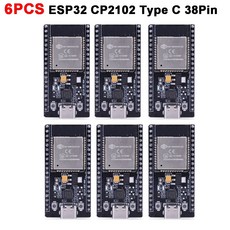 개발 보드 ESP32 모바일 호환 모듈 IoT 용 32 스마트 블루투스 CP2102 와이파이 홈 WROOM, 6개