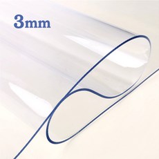 예피아 유리대용 투명매트 두께 3mm식탁매트(5cm)단위, 3mm 세로95cm x, 가로165cm