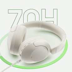 QCY 무선 블루투스 헤드셋 H4 ANC, 베이지