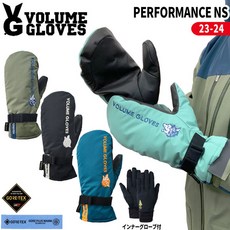 스키 보드 장갑 스노보드 로브 23-24 VOLUME GLOVES 볼륨 PerFORMANCENS 퍼포먼스 미트 23-24-GR-VLM 고어텍스 이너그 포함, B-그린/ORG