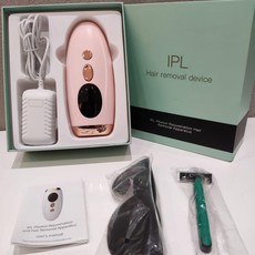 레이저제모기 IPL 가정용제모기 제모기계 면도기 선글라스 세트, 핑크