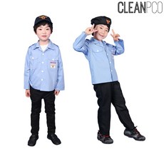 A771 b06 CW01 경찰관 의상세트(상의/모자세트) 7호 병원놀이세트/병원놀이/의사놀이/병원놀이장난감/아기병원놀이/마트놀이/공구놀이/소꿉놀이/계산대놀이, 단일 색상