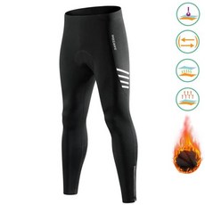 방한바지 남자 패딩바지 기모 밴딩 발열 방풍 팬츠 WOSAWE 남성용 사이클링 패딩 따뜻한 MTB 롱 타이츠 산악 자전거 스포츠 바지 플리스 보온 레깅스 겨울
