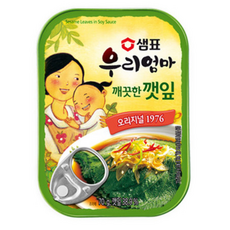 샘표 우리엄마 깨끗한 깻잎, 70g, 48개입