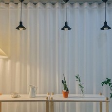 암막커튼 형상기억 화이트 완성품 고급커튼레일 3.0M(155cm - 300cm) / 10자