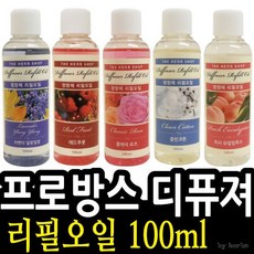 [룩룩라라*할인점*]택 100ml 더허브샵 프로방스 디퓨져 리필오일 THS//무료배송((가구는무료배송아님X))//, 향선택/화이트뮤게 011482