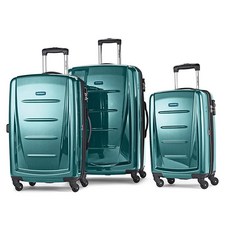 Samsonite 윈드필드 2 하드사이드 익스팬더블 스피너 휠 캐리어 캐리온 20인치 차콜, 3-Piece Set (20/24/28), 선인장 그린, 1개