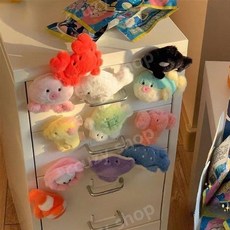  바다동물랜덤자석 마그넷 자석 동물 1개 냉장고 소품, 가운데, 문어 