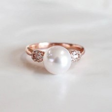 14k진주반지아코야