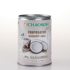 TCC 차오코 이베포레이티드 코코넛 밀크 연유 370ml/ 비건 글루텐프리 코코넛소스 스파게티 베이커리 음료 커피, 1개, 370ml