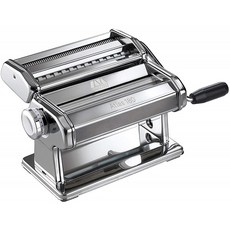 표식이 있는 아틀라스 180 파스타 이탈리아제 스테인리스 스틸 180밀리미터 너비 커터 핸드 크랭크 지침 180mm: 주방 &