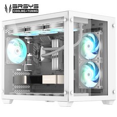 쓰리알시스템 미니타워 3RSYS S404 Quiet 리버스, 3RSYS S404 Quiet 리버스(화이트), 1개