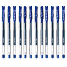 유니 유니볼 시그노 스탠다드 펜 UM-100 0.5mm, 블루, 12개입