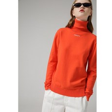 더착한컴퍼니 초어 겨울 가을 큐트 칼라 스웨터 여성 커버 헤드 솔리드 슬림 이니셜 자수 목폴라