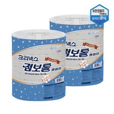 크리넥스 2겹 점보롤 화장지 프리미엄 250m, 3롤, 2개
