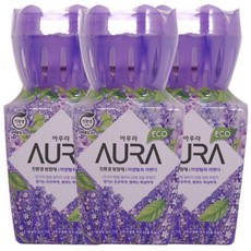 아우라 친환경 방향제 미향탈취제 라벤더 400ml, 3개