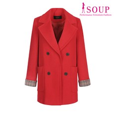 SOUP 더블 브레스티드 비비드 코트(SUAHCP2)