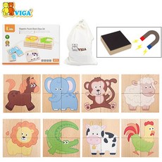 아기그림조각퍼즐맞추기자석