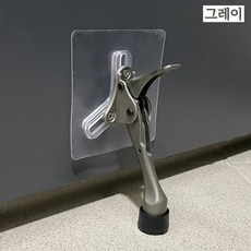 리폼플러스 무타공 원터치말굽 접착식 도어스토퍼, 1개 1개