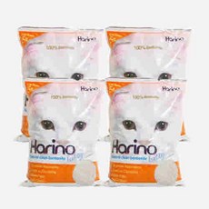 XUH926880테비타퍼 하리노 고양이모래 4L X 4EA 캣화장실모래