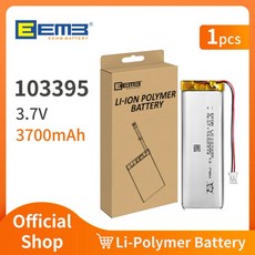 EEMB 103395 3.7V 리튬 폴리머 배터리 3700mAh 충전식 리튬 이온 폴리머 배터리 LP103395 1 ~ 10 개, 02 1PCS, 01 CHINA