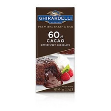 Ghirardelli 기라델리 프리미엄 베이킹 바 비터스윗 초콜릿 113g 6팩, 6개