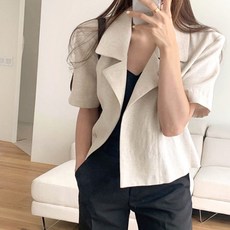 오버핏반팔자켓